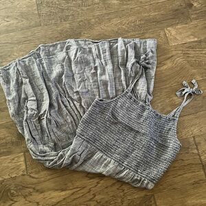 Maison Jules Denim Sleeveless Dress